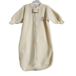 Vintage Carters Fleece Sleep Sack Teddy Bear Baby Unisex Yellow Baby Sleep Bag